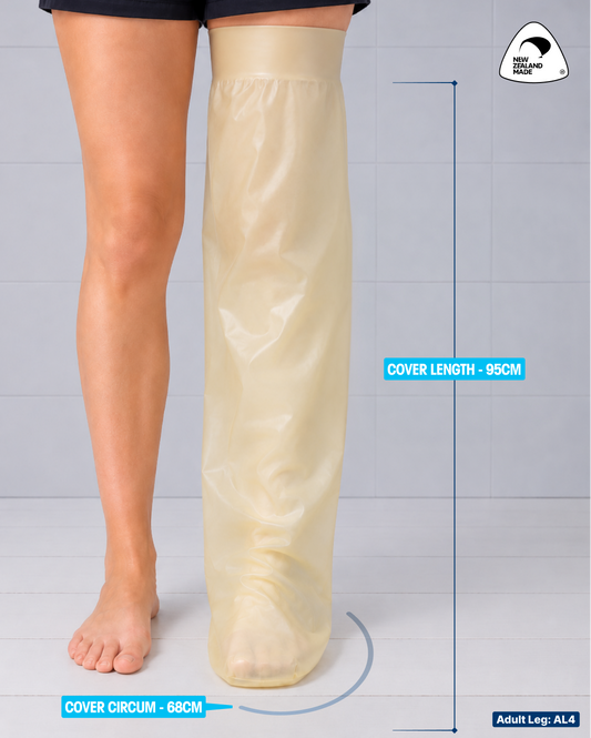 Waterproof Cast Cover for Adult Leg - Size 4 (AL4)