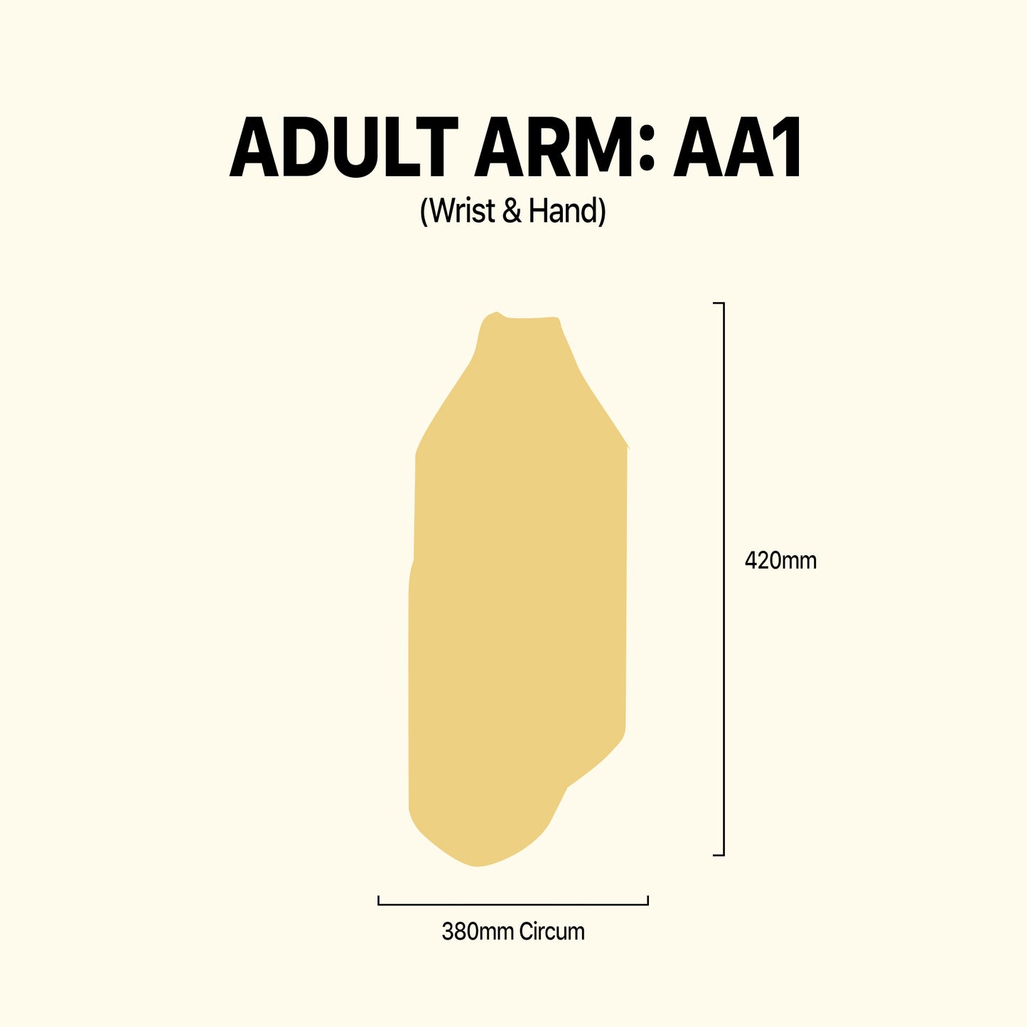 Adult Arm - Size 1