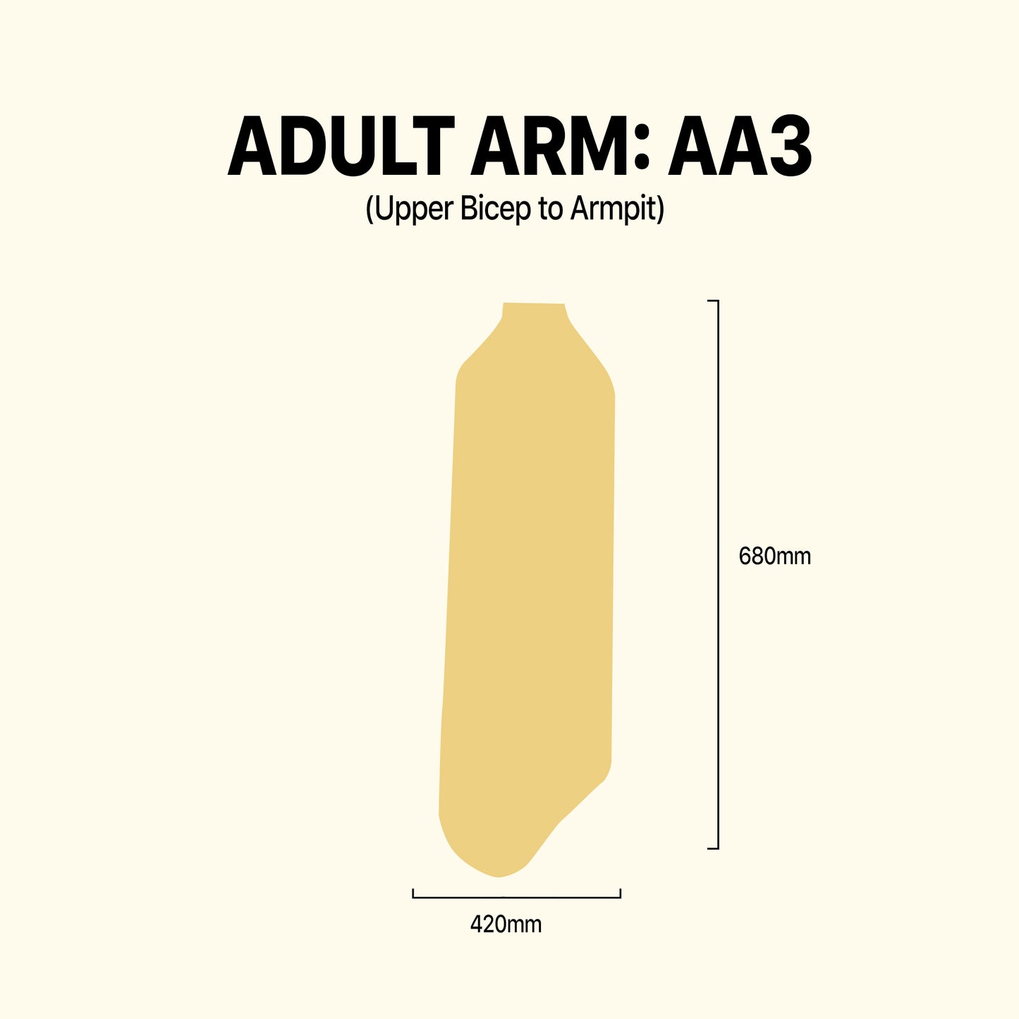 Adult Arm - Size 3