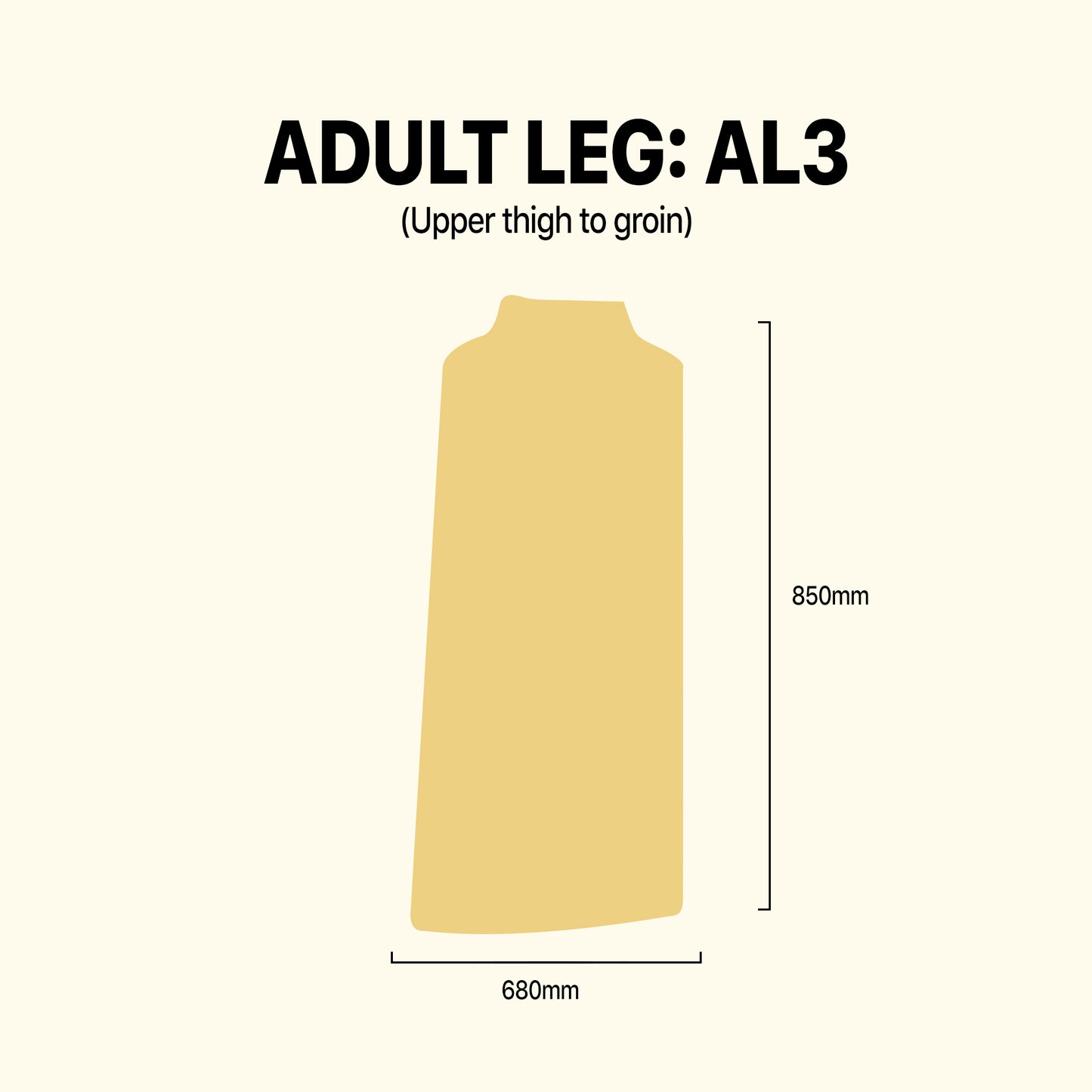 Adult Leg - Size 3