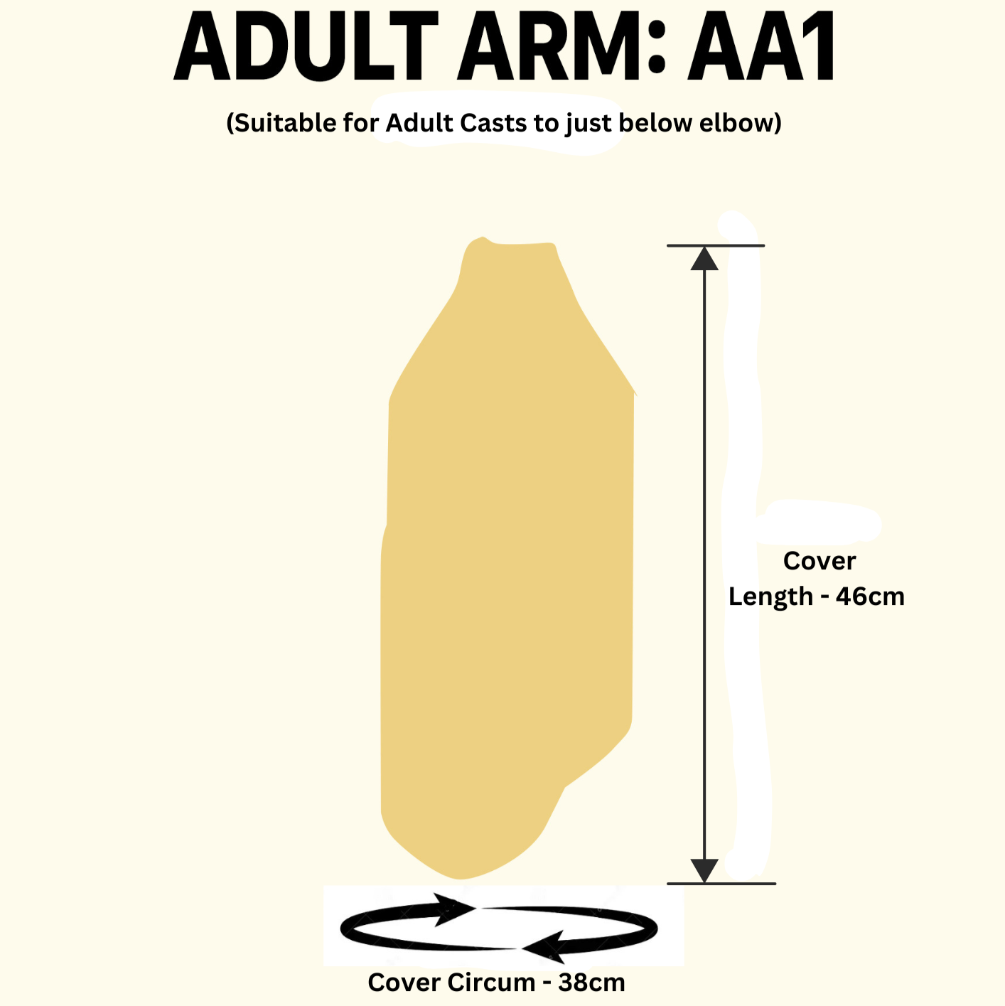 Adult Arm - Size 1 (AA1)