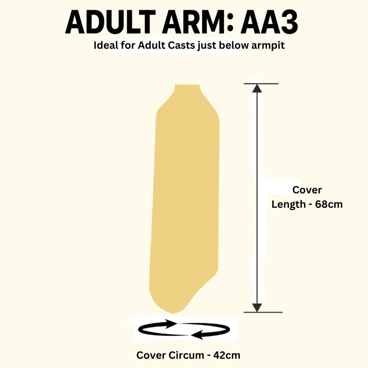 Adult Arm - Size 3 (AA3)