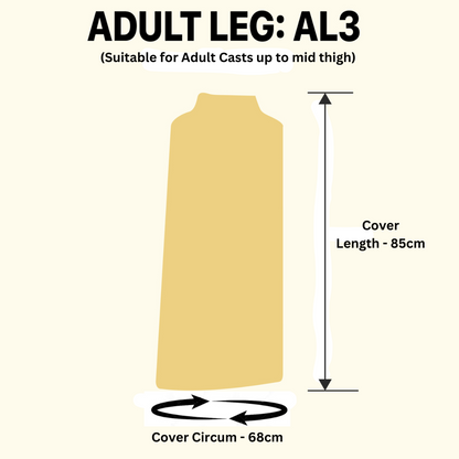 Waterproof Cast Cover for Adult Leg - Size 3 (AL3)