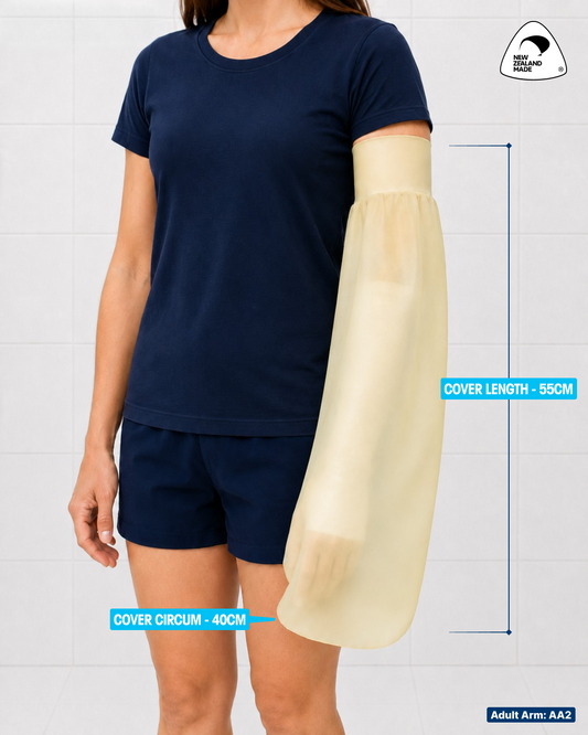 Waterproof Cast Cover for Adult Arm - Size 2 (AA2)