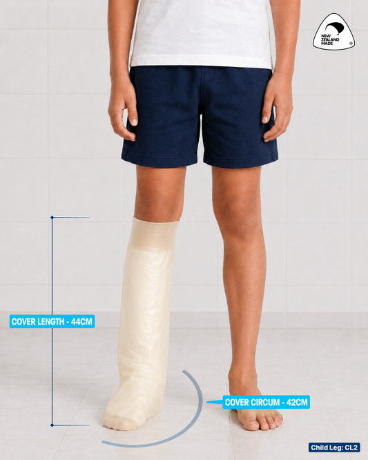 Waterproof Cast Cover for Child Leg - Size 2 (CL2)