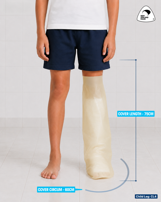 Waterproof Cast Cover for Child Leg - Size 4 (CL4)