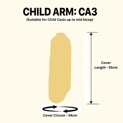 Waterproof Cast Cover for Child Arm - Size 3 (CA3)