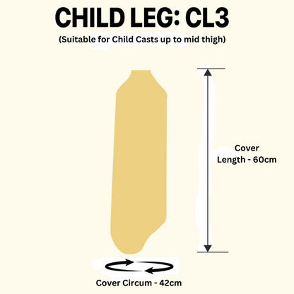 Waterproof Cast Cover for Child Leg - Size 3 (CL3)