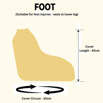 Waterproof Cast Cover for Foot  (F)
